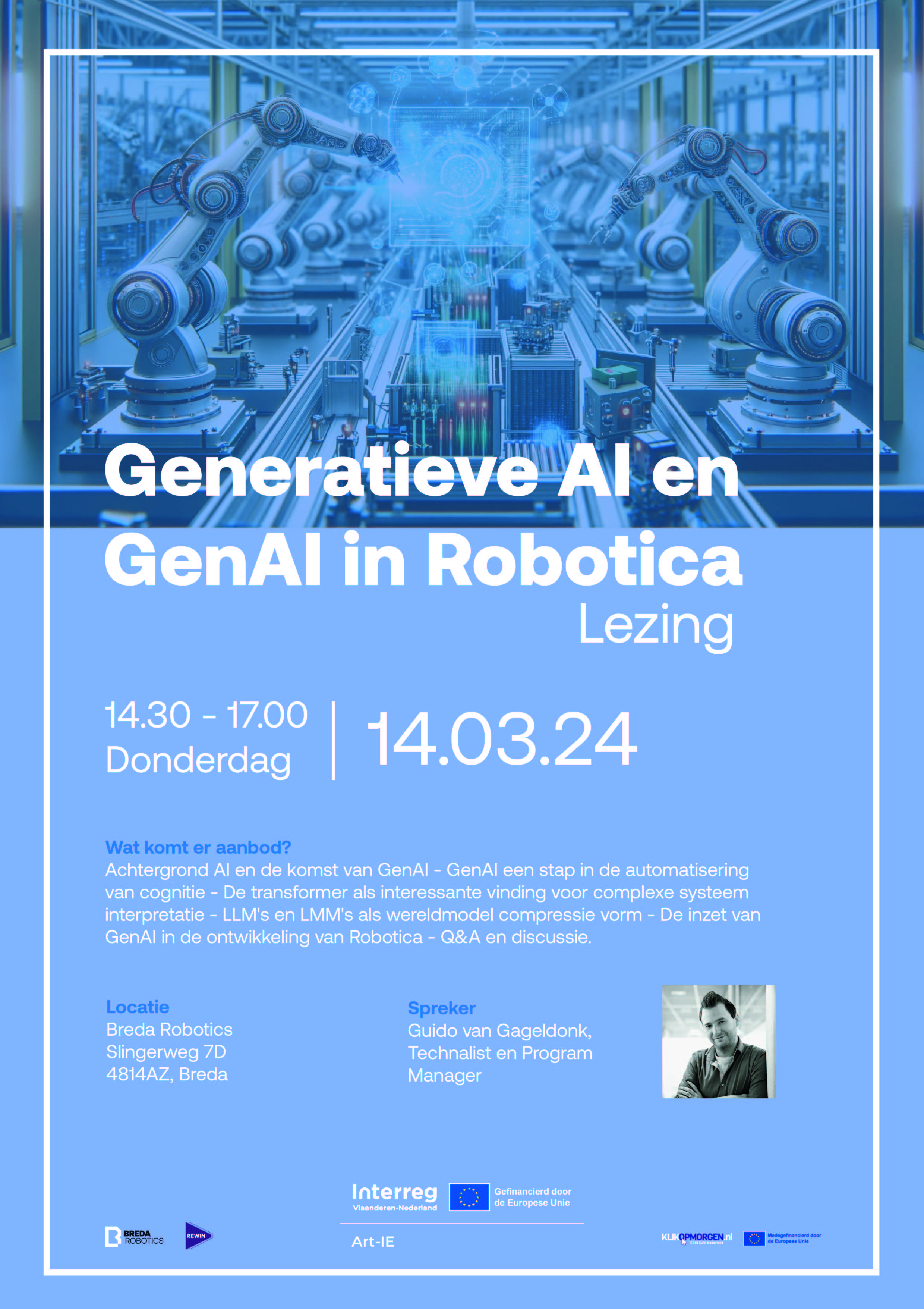 14/03/'24 - Art-IE talk Generatieve AI & GenAI in Robotica